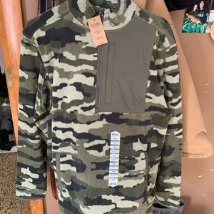 Duluth trading checkpoint fleece 1/4 zip (camo)